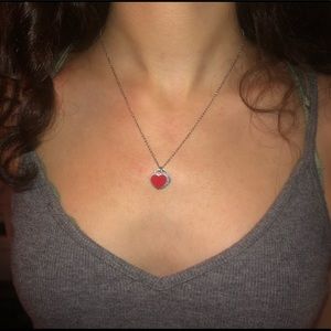 Tiffany & Co Double Heart Pendant Necklace